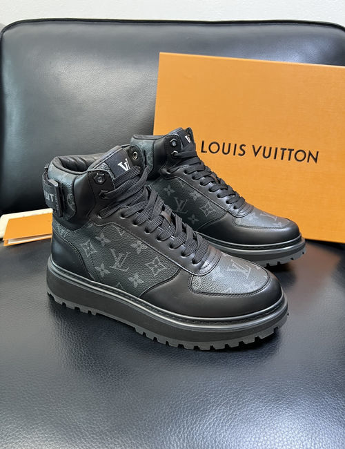 Louis Vuitton LV High-top Boots Colorful Stitching Shoes