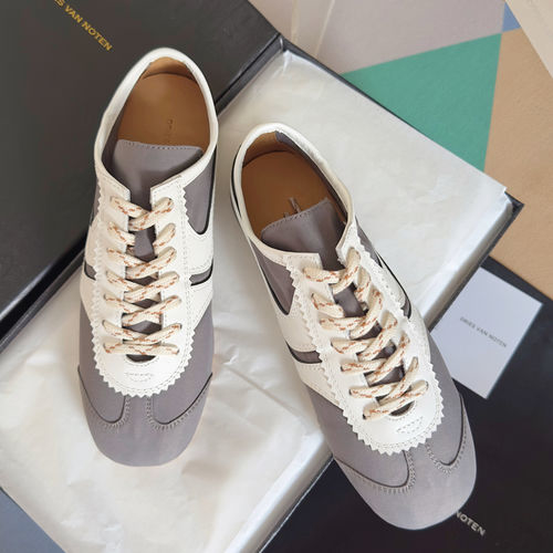 Dries Van Noten DVN Retro Suede Paneled Sneakers