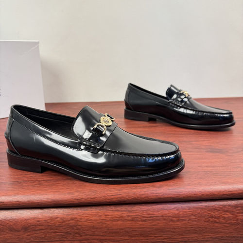 Versace Patent Leather Slip-on Loafers