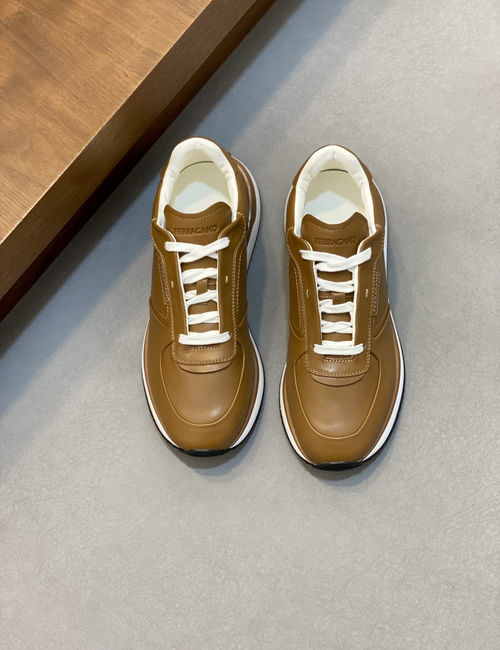 Ferragamo Cowhide Leather Casual Sneakers