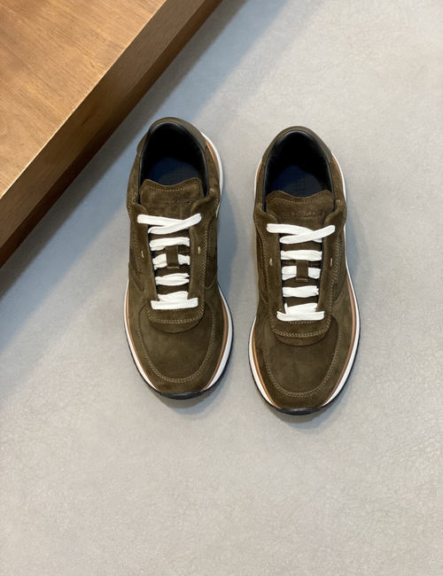 Ferragamo Cowhide Leather Casual Sneakers