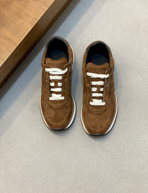 Ferragamo Cowhide Leather Casual Sneakers