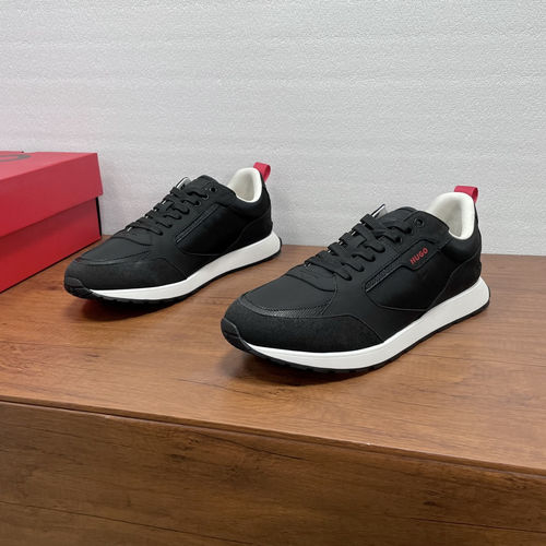 Hugo Boss Stitched Upper Sneakers With Rubber Sole