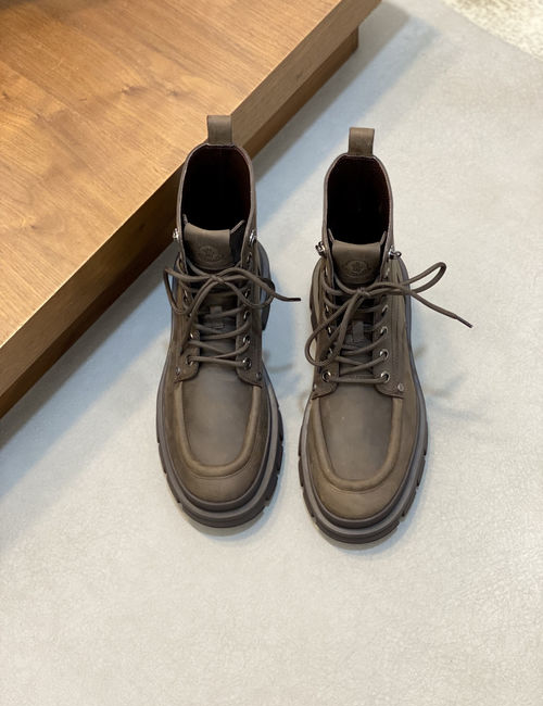 Moncler High-top Suede Leather Hiking Boots