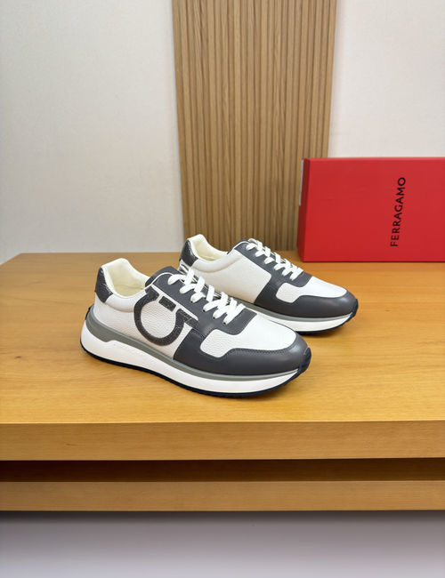 Ferragamo Casual Sneakers With Cowhide Upper