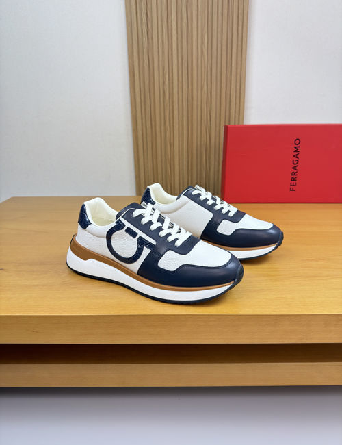 Ferragamo Casual Sneakers With Cowhide Upper