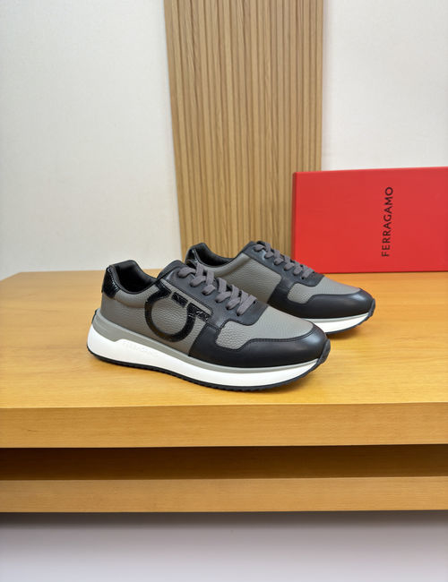 Ferragamo Casual Sneakers With Cowhide Upper