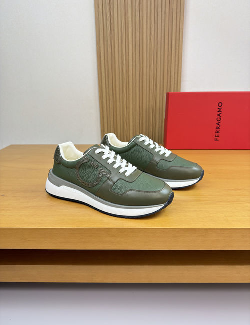 Ferragamo Casual Sneakers With Cowhide Upper