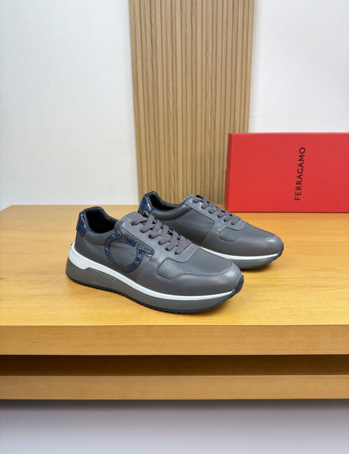 Ferragamo Casual Sneakers With Cowhide Upper
