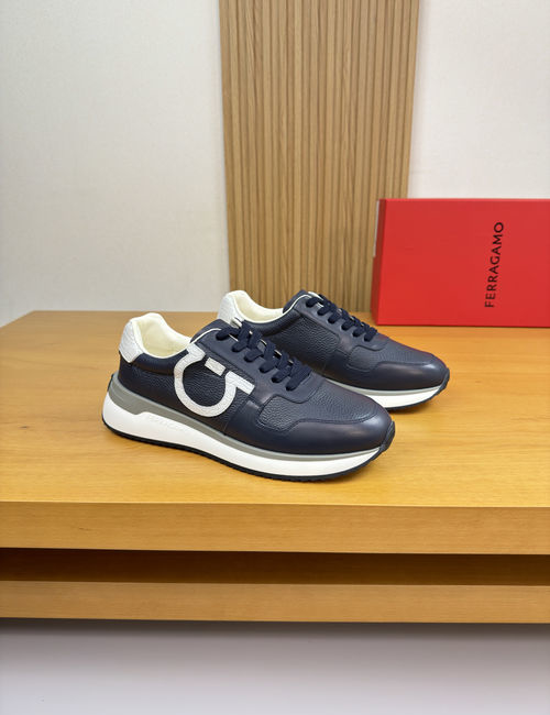 Ferragamo Casual Sneakers With Cowhide Upper