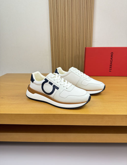 Ferragamo Casual Sneakers With Cowhide Upper