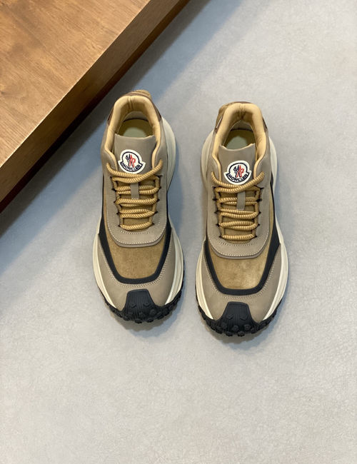 Moncler Sneakers With Breathable Stitched Upper