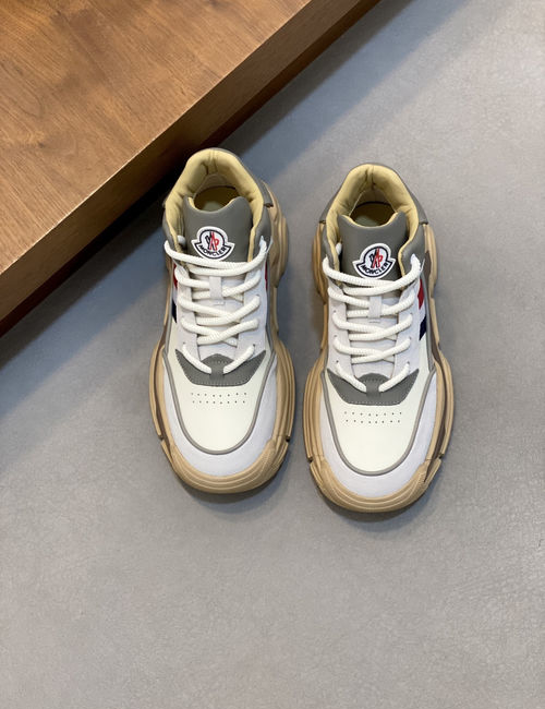 Moncler Sneakers With Breathable Stitched Upper