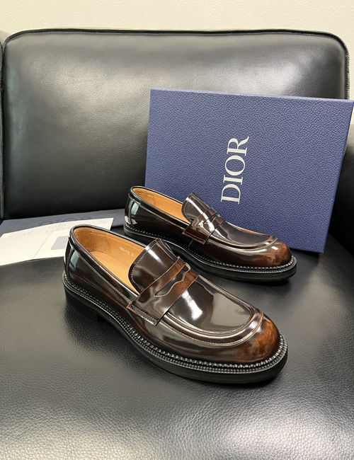 Christian Dior CD Premium Leather Upper Dress Shoes