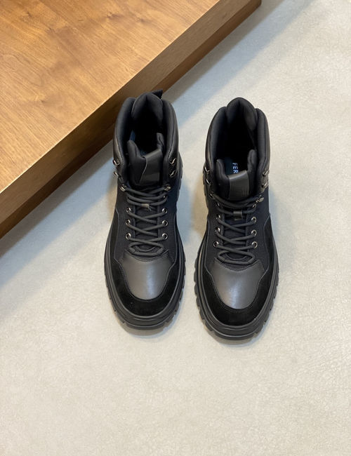 Ferragamo Slip-on Ankle Boots With Foam Sole