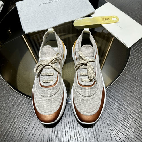 Brunello Cucinelli BC Cotton Knit Casual Sneakers