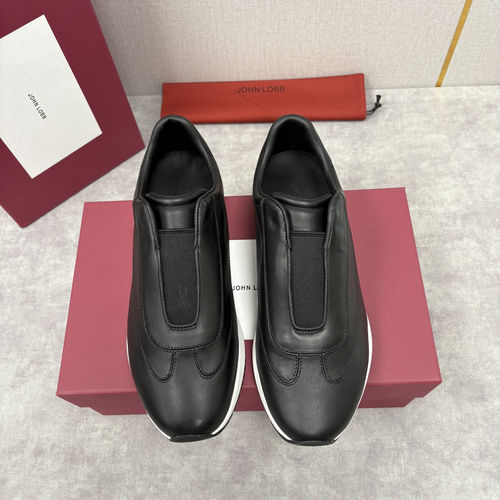 John Lobb Pace Slip-on Casual Leather Shoes