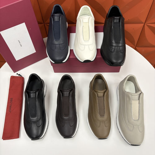 John Lobb Pace Slip-on Casual Leather Shoes