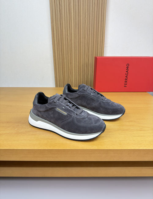 Ferragamo Casual Sneakers With Logo Accent