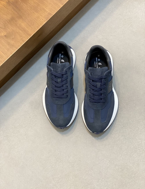 Hogan Hi Logo Sneakers Leather Waterproof Upper H Pattern Sole