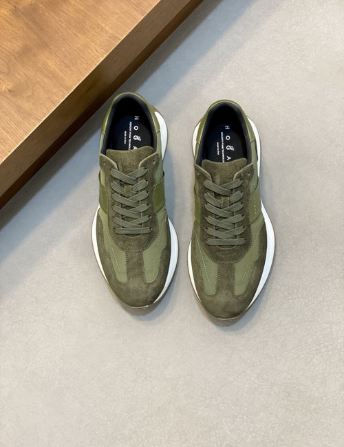 Hogan Hi Logo Sneakers Leather Waterproof Upper H Pattern Sole