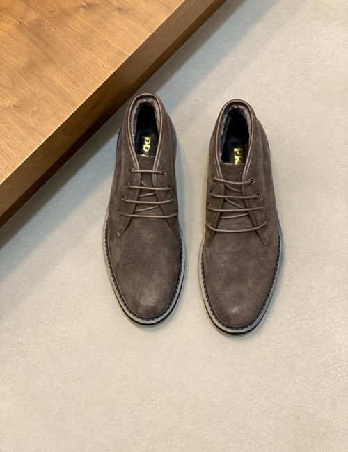 Prada Nappa Leather High-top Wool Sneakers