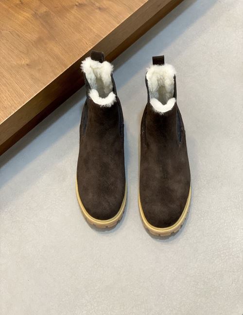 Louis Vuitton LV Calfskin Splicing Premium Ankle Boots