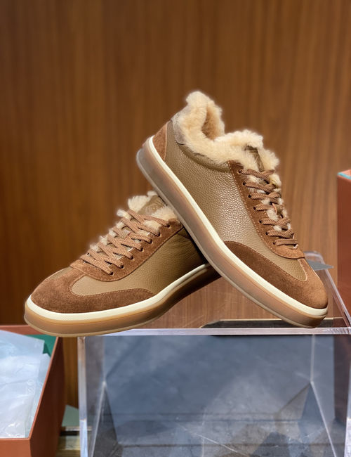 Loro Piana LP Tennis Walk Suede Casual Sneakers