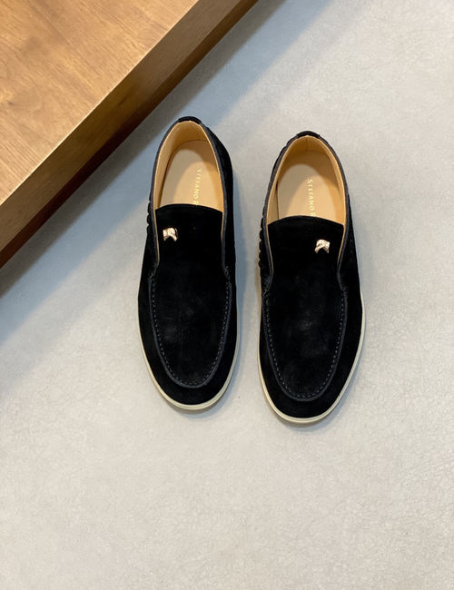 Stefano Ricci Suede Calfskin Mid-top Casual Shoes