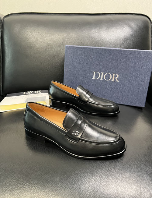 Christian Dior CD Premium Leather Dress Shoes Comfortable Sole