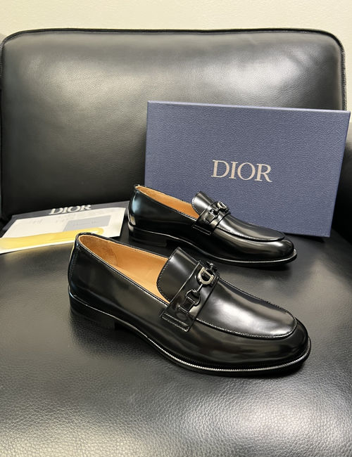 Christian Dior CD Premium Leather Dress Shoes Comfortable Sole