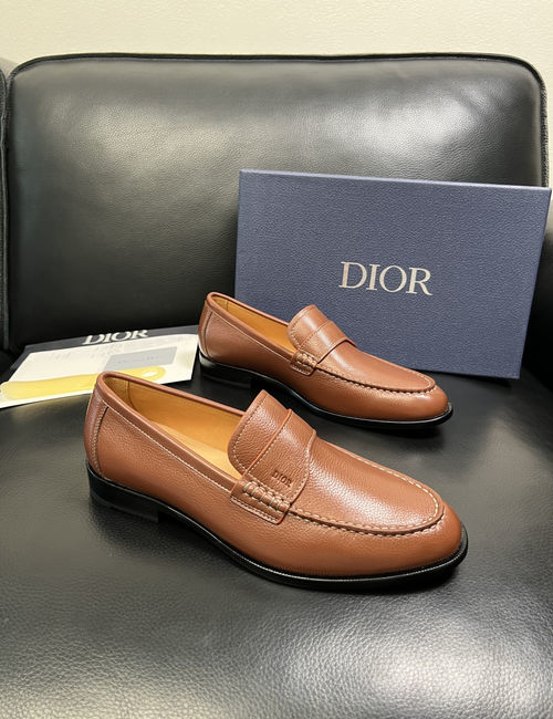 Christian Dior CD Premium Leather Dress Shoes Comfortable Sole