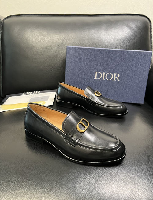 Christian Dior CD Premium Leather Dress Shoes Comfortable Sole