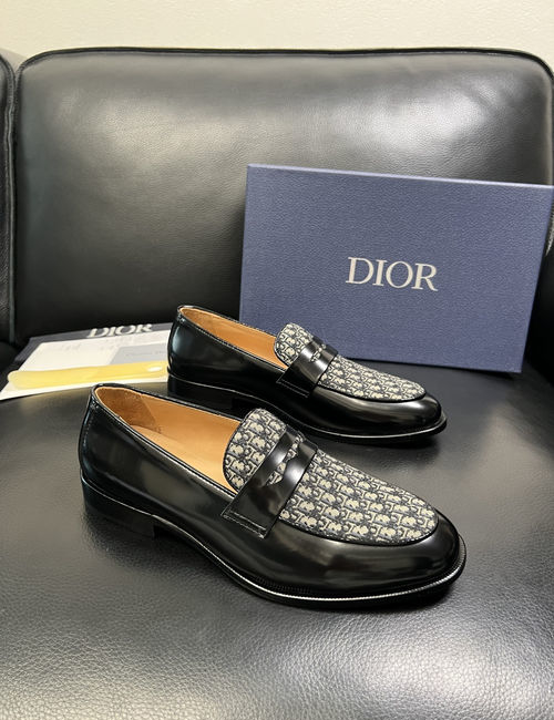 Christian Dior CD Premium Leather Dress Shoes Comfortable Sole