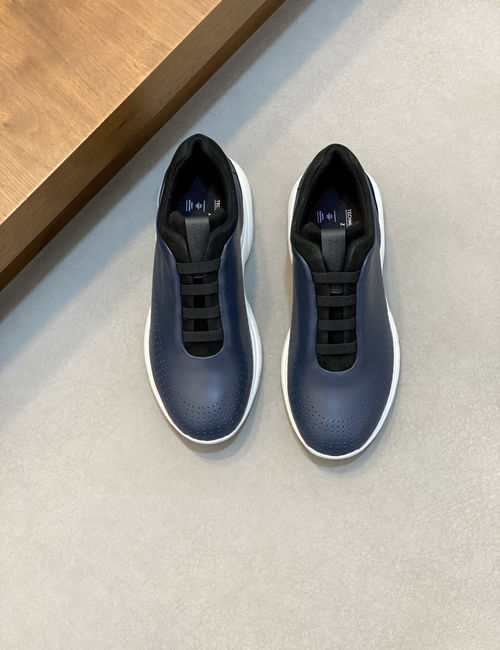 Zegna Low-top Leather Casual Slip-on Sneakers