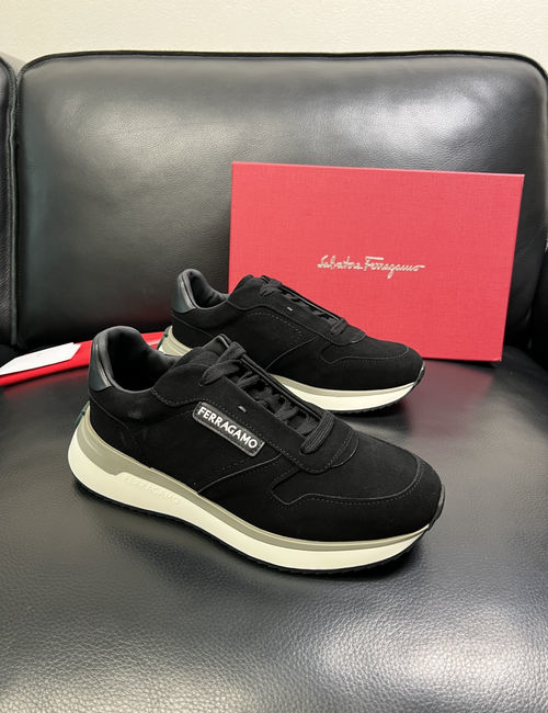Ferragamo Premium Cowhide Leather Comfortable Shoes