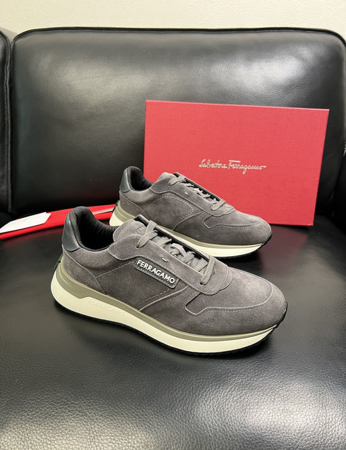Ferragamo Premium Cowhide Leather Comfortable Shoes