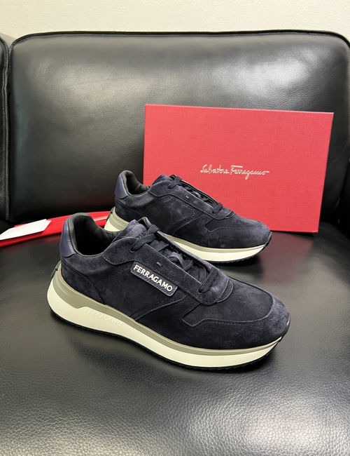 Ferragamo Premium Cowhide Leather Comfortable Shoes