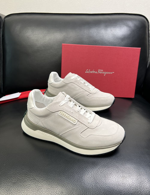 Ferragamo Premium Cowhide Leather Comfortable Shoes