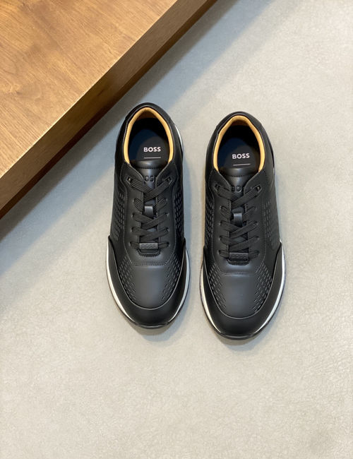 Hugo Boss Suede Leather Low-top Casual Sneakers