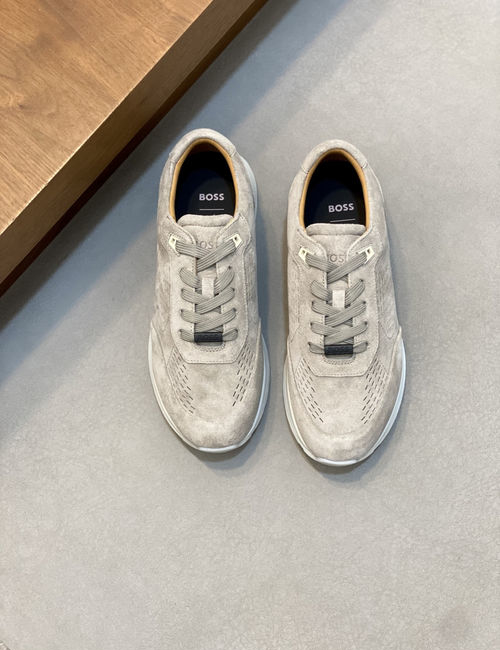 Hugo Boss Suede Leather Low-top Casual Sneakers