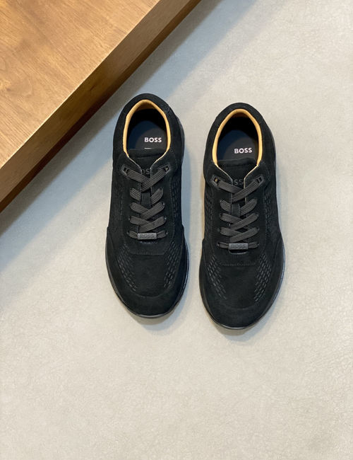 Hugo Boss Suede Leather Low-top Casual Sneakers
