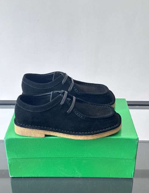 Bottega Veneta BV Suede Derby Shoes Rubber Sole