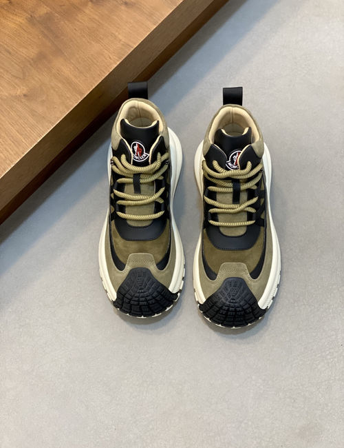 Moncler Sneakers With Breathable Stitched Upper