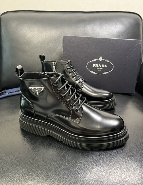 Prada High-Top Boots Premium Quality Fabric