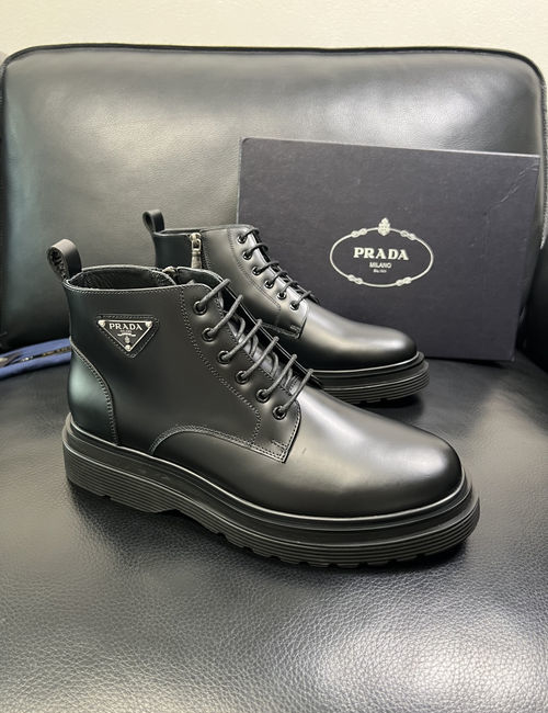 Prada High-Top Boots Premium Quality Fabric