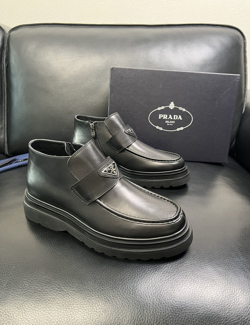 Prada High-Top Boots Premium Quality Fabric