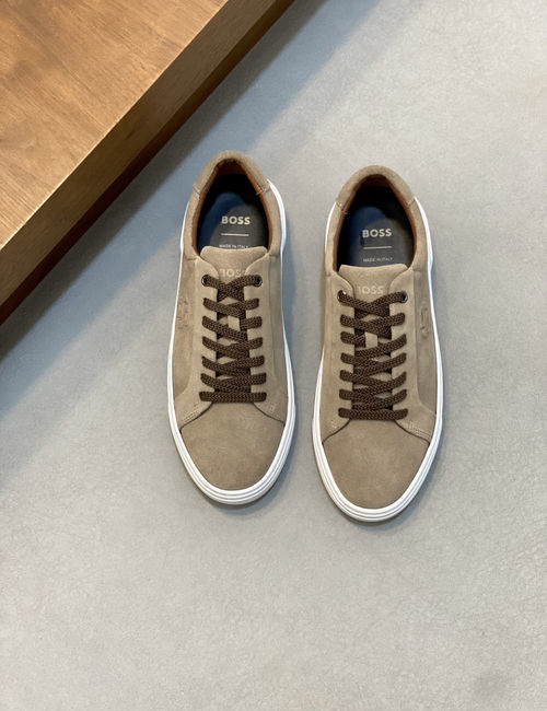 Hugo Boss Suede Leather Casual Sneakers