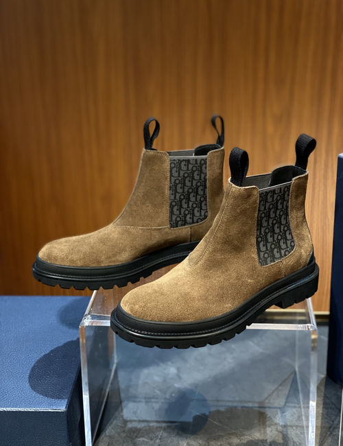 Christian Dior CD Combat Chelsea Ankle Boots