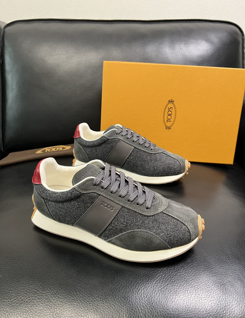 Tods Premium Leather Fabric Sneakers